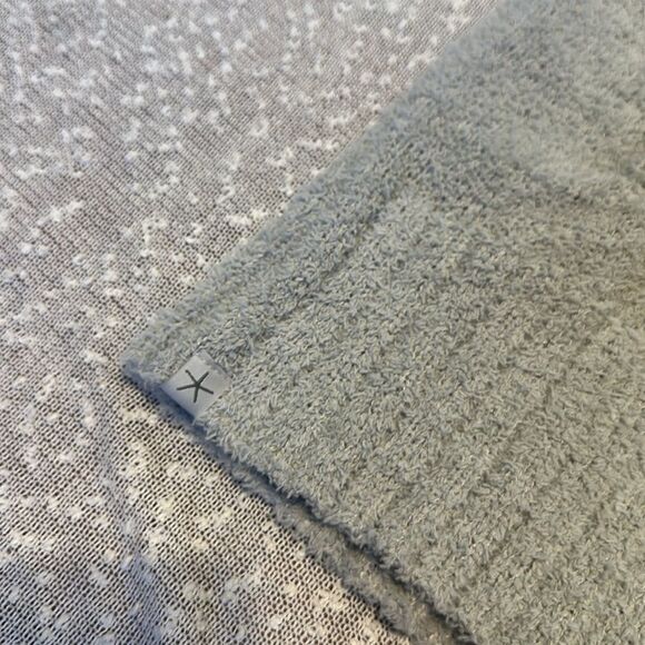 Barefoot Dreams CozyTwist Short Sleeve Sweater Coat 1X NWT Dew Drop Gray - Picture 6 of 13